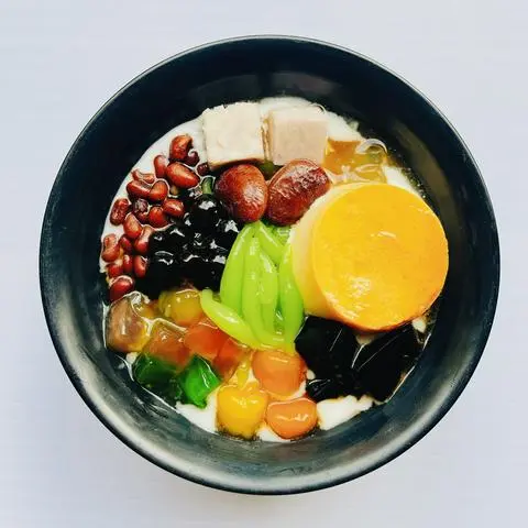 Hình ảnh Tàu hũ thập cẩm bánh flan
