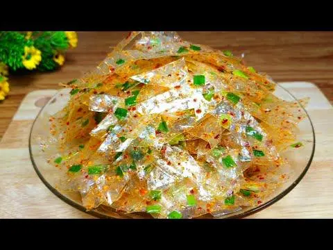 Hình ảnh Bánh tráng trộn mỡ hành