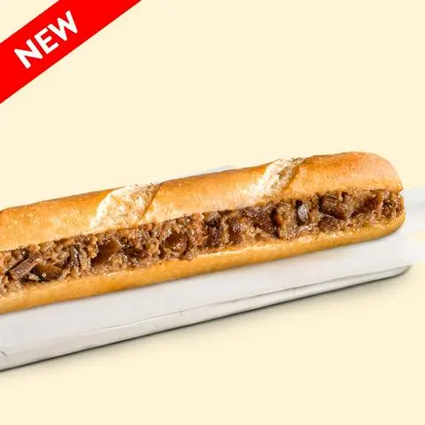 Hình ảnh Bánh mì que bò nấm sốt bơ