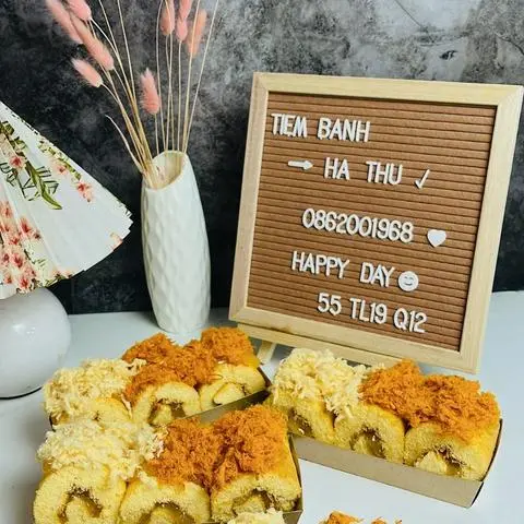 Hình ảnh Bông lan cuộn bơ - chà bông