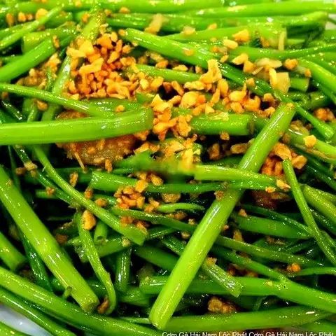 Hình ảnh Rau muống xào tỏi