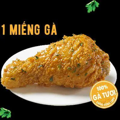 Hình ảnh 1 Miếng Gà Sốt Bơ Tỏi Và Thảo Mộc