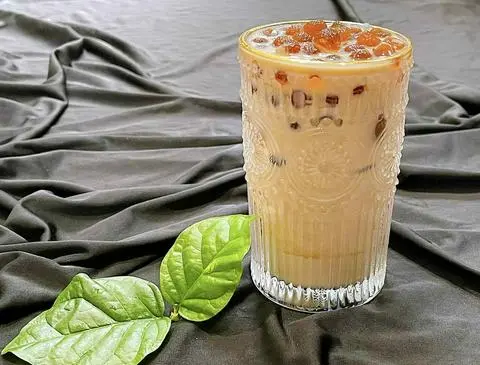 Hình ảnh Trà sữa lài hạnh nhân
