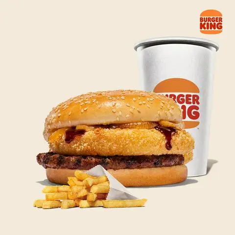 Hình ảnh Cheese Ring Beef Burger JR Combo