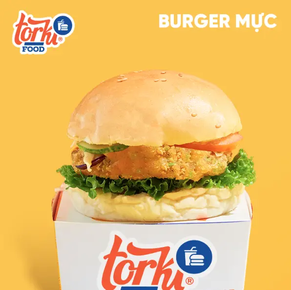 Hình ảnh Burger Mực Giòn