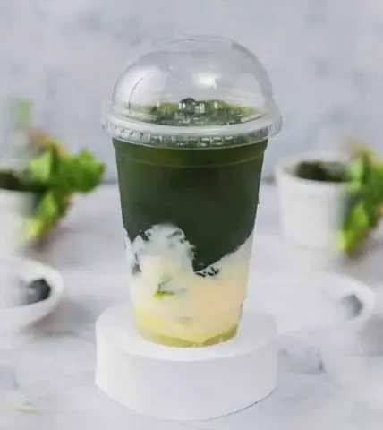 Hình ảnh Rau má đậu xanh ly lớn