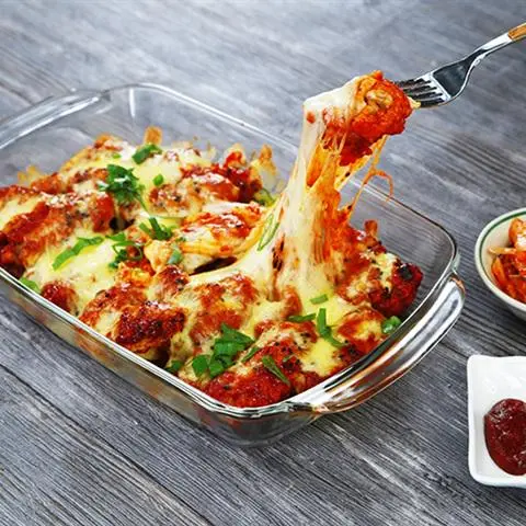 Hình ảnh Gà Sốt Cay Phô Mai