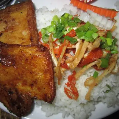 Hình ảnh Cơm sườn bì chay