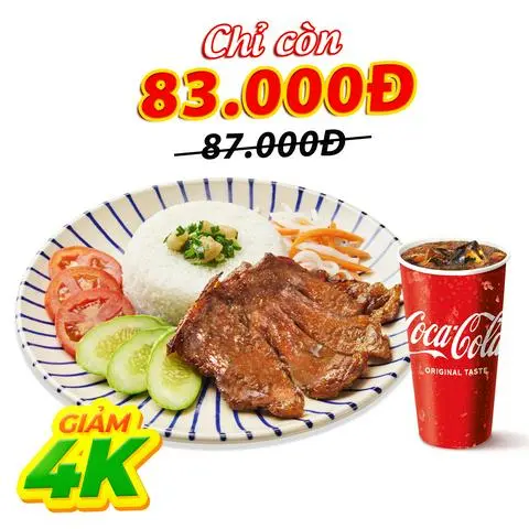 Hình ảnh Cơm Sườn Mềm Độc Quyền (Sườn To) + Coca