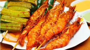 Hình ảnh Tôm nướng sa tế