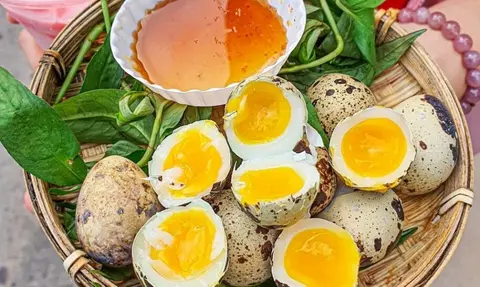 Hình ảnh  TRỨNG CÚT HỒNG ĐÀO 