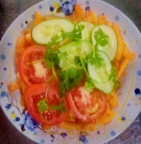 Hình ảnh Nui xào trứng