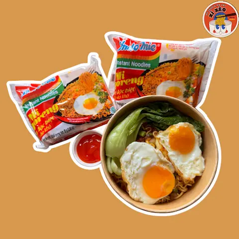 Hình ảnh Mì Trộn Indomie 2 Gói + 2 Trứng - Gấp Đôi Yêu Thương