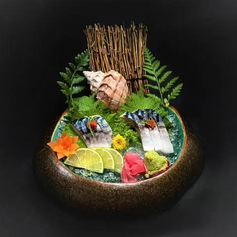 Hình ảnh Shimesaba sashimi - cá saba - 6 pcs - sa14