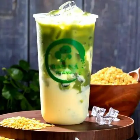 Hình ảnh Rau má đậu xanh sữa dừa