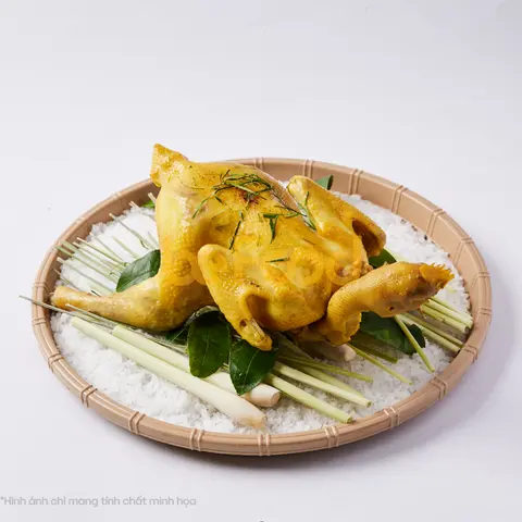 Hình ảnh 2 khay gà ủ muối