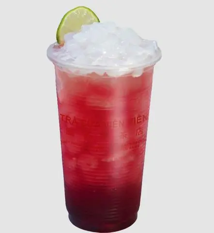 Hình ảnh Trà nho đỏ thạch dừa - 紅葡萄椰果Q茶