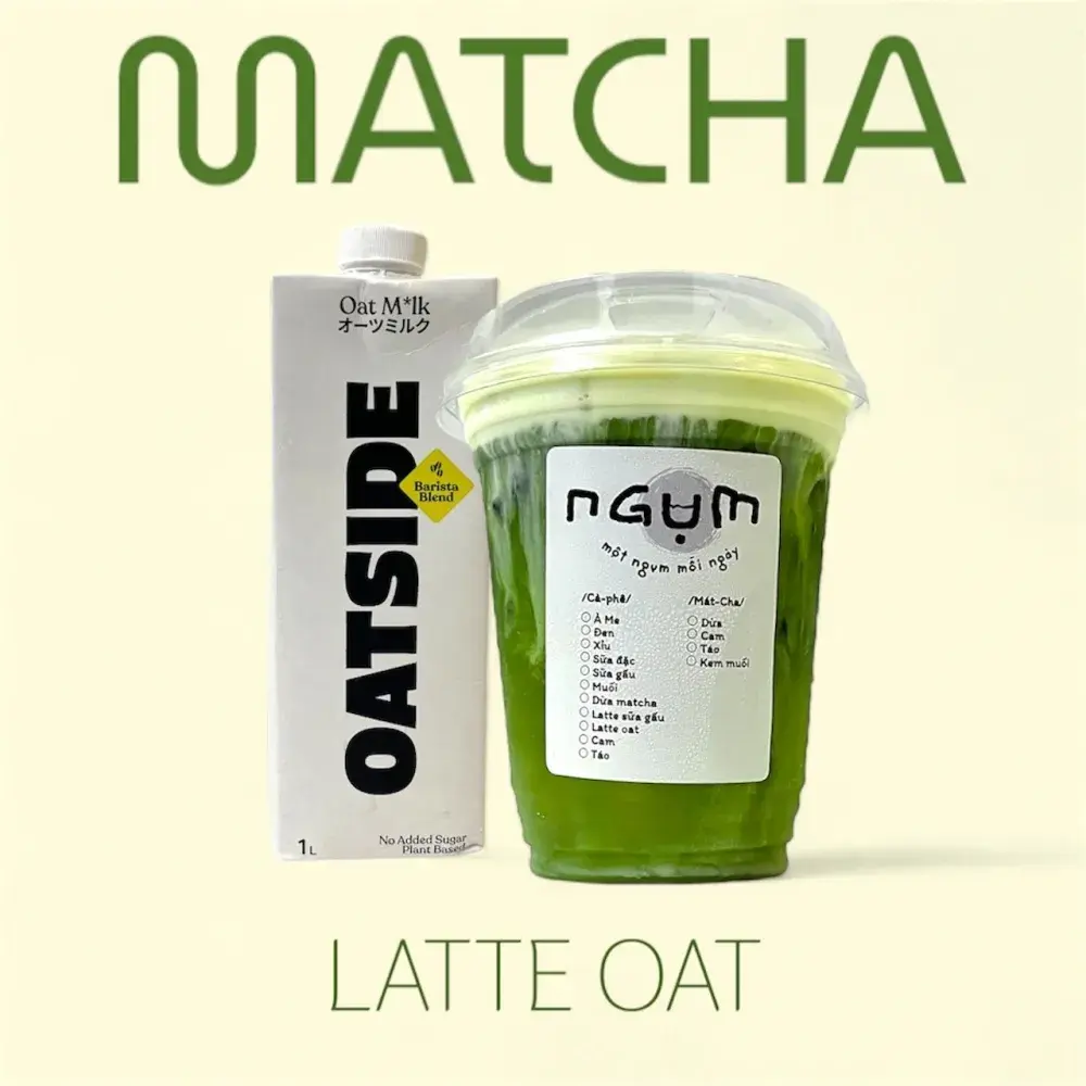Hình ảnh Matcha latte oat