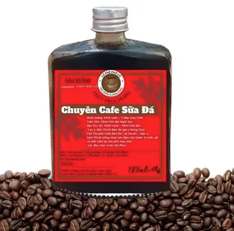 Hình ảnh Cafe kem muối đóng chai