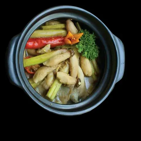 Hình ảnh Nấm đùi gà ôm sả chay
