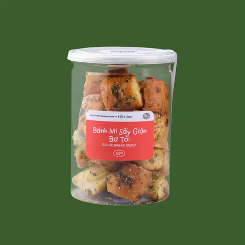 Hình ảnh Bánh mì sấy giòn bơ tỏi - 80gram