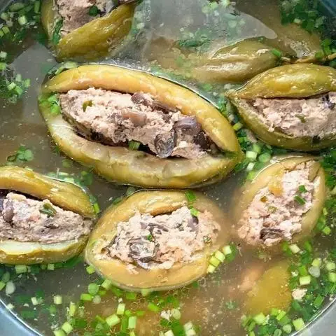 Hình ảnh Cơm canh khổ qua nhồi thịt