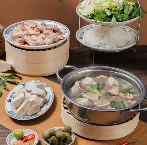 Hình ảnh Vịt om chuối đậu nhỏ