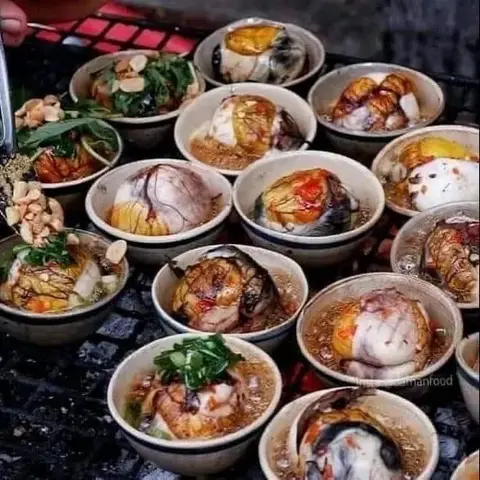 Hình ảnh Trứng lộn nướng mắm