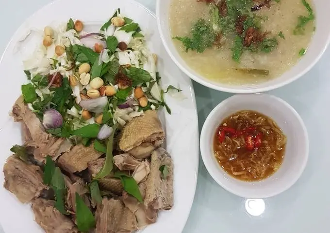 Hình ảnh Cháo gỏi vịt 1 người