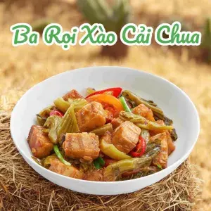Hình ảnh Ba rọi xào cải chua