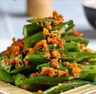 Hình ảnh Đậu bắp xào tỏi