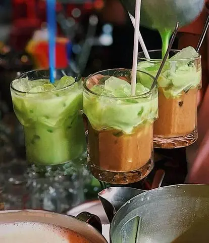 Hình ảnh Sữa đậu nành mix ca cao bạc hà