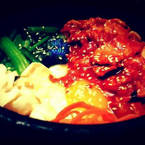 Hình ảnh Cơm trộn kim chi - Tôm