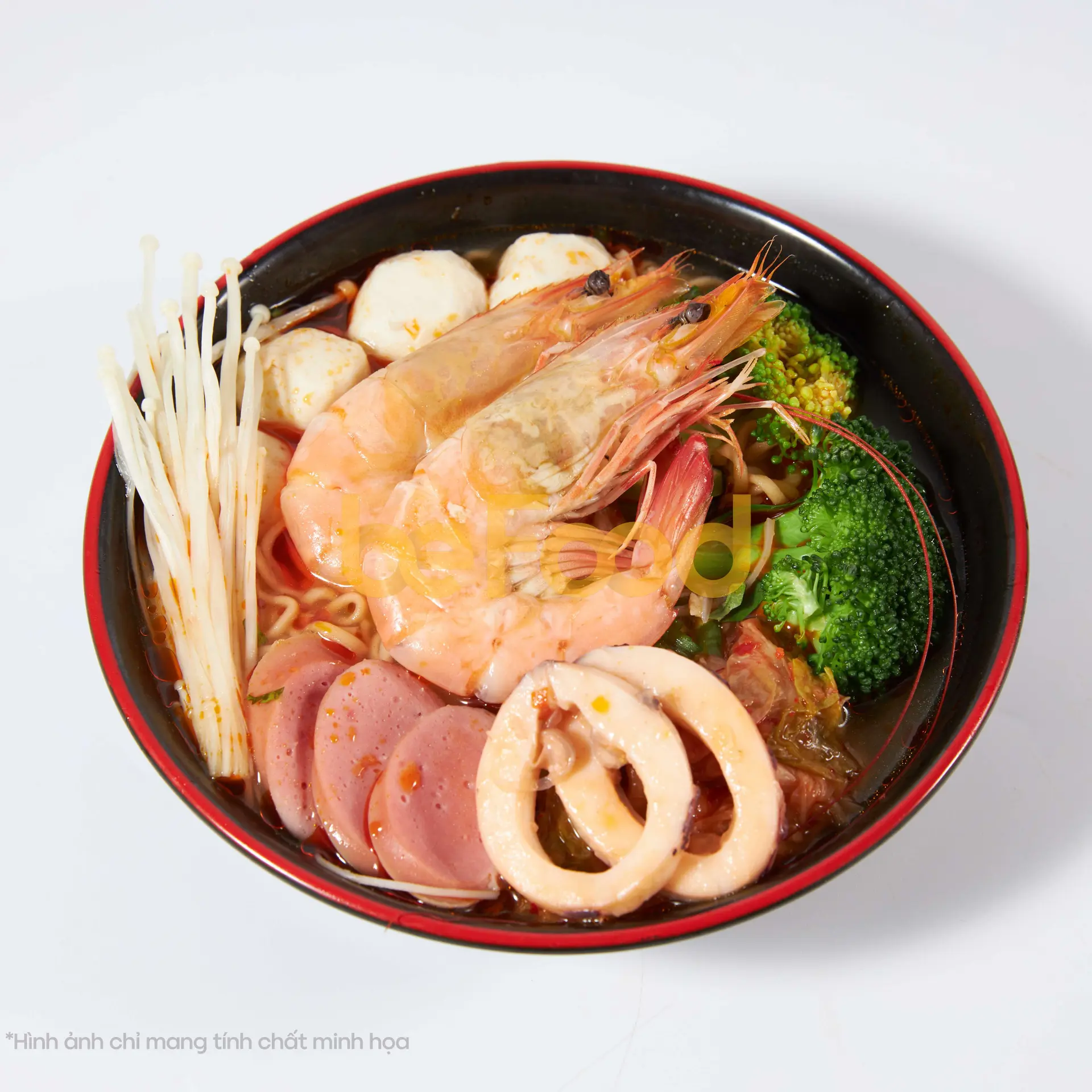 Hình ảnh Mì cay kim chi tôm
