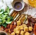 Hình ảnh Bún đậu chả giò - coca chai