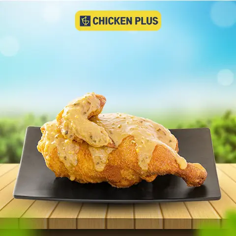 Hình ảnh Gà nữa con sốt phô mai cay