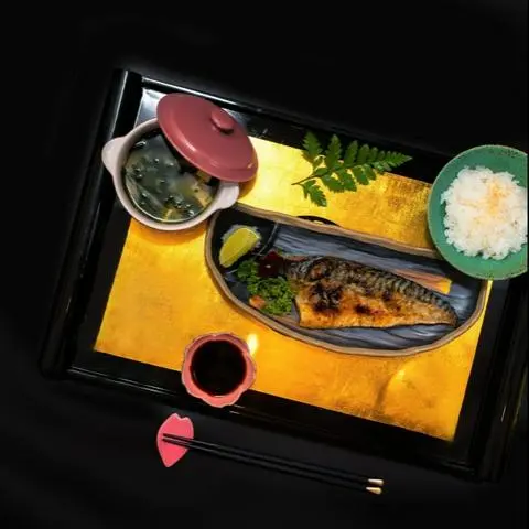 Hình ảnh Set cơm cá saba nướng - salt - grilled mackerel set - set13