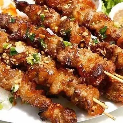 Hình ảnh Thịt heo xiên nướng