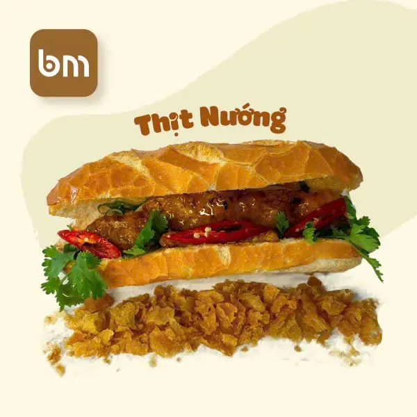 Hình ảnh Bánh mì thịt nướng