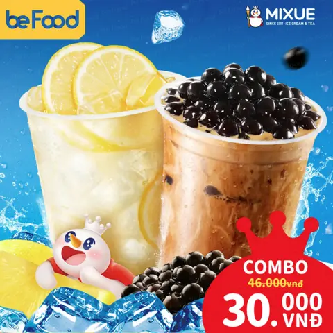 Hình ảnh COMBO Trà Sữa + Nước Chanh Tươi Lạnh