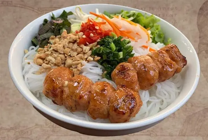 Hình ảnh Bún nem nướng 2 cây lớn