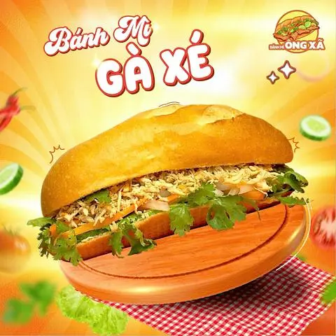 Hình ảnh Bánh Mì Gà Xé