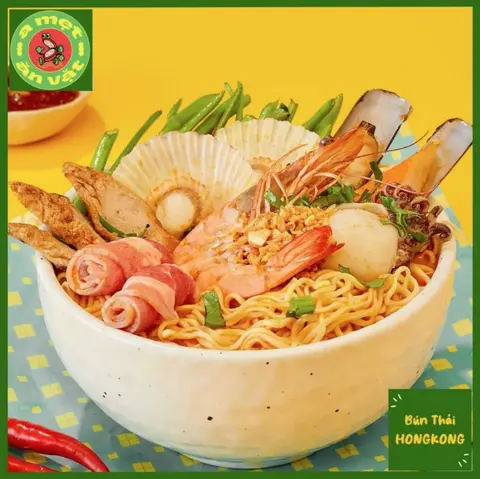Hình ảnh Bún Thái Hong Kong siêu topping