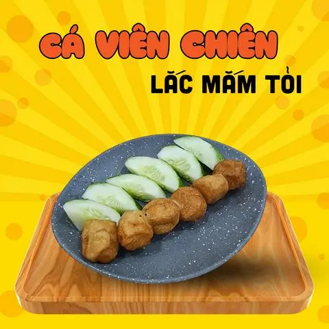 Hình ảnh Cá viên chiên lắc mắm tỏi - 6 viên