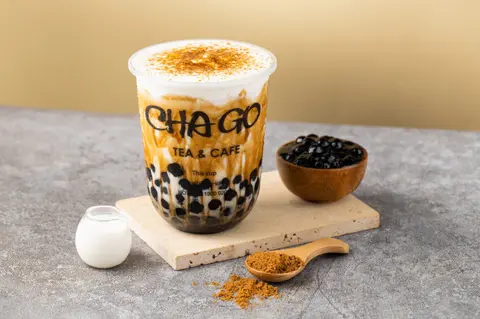 Hình ảnh Sữa tươi nướng trân châu đường đen