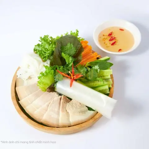 Hình ảnh Bánh tráng cuốn thịt heo