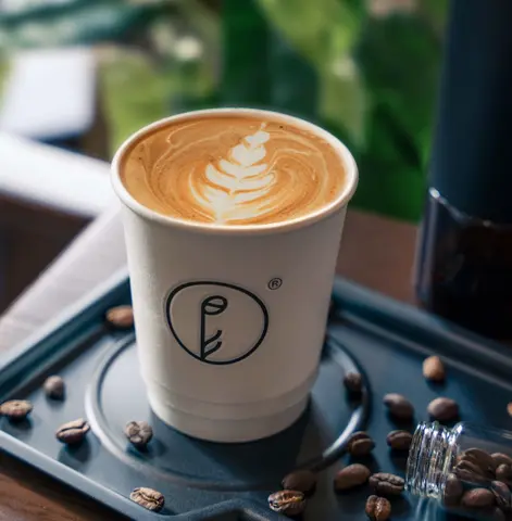 Hình ảnh Phê Latte (hạt Colom, Ethi) - Nóng