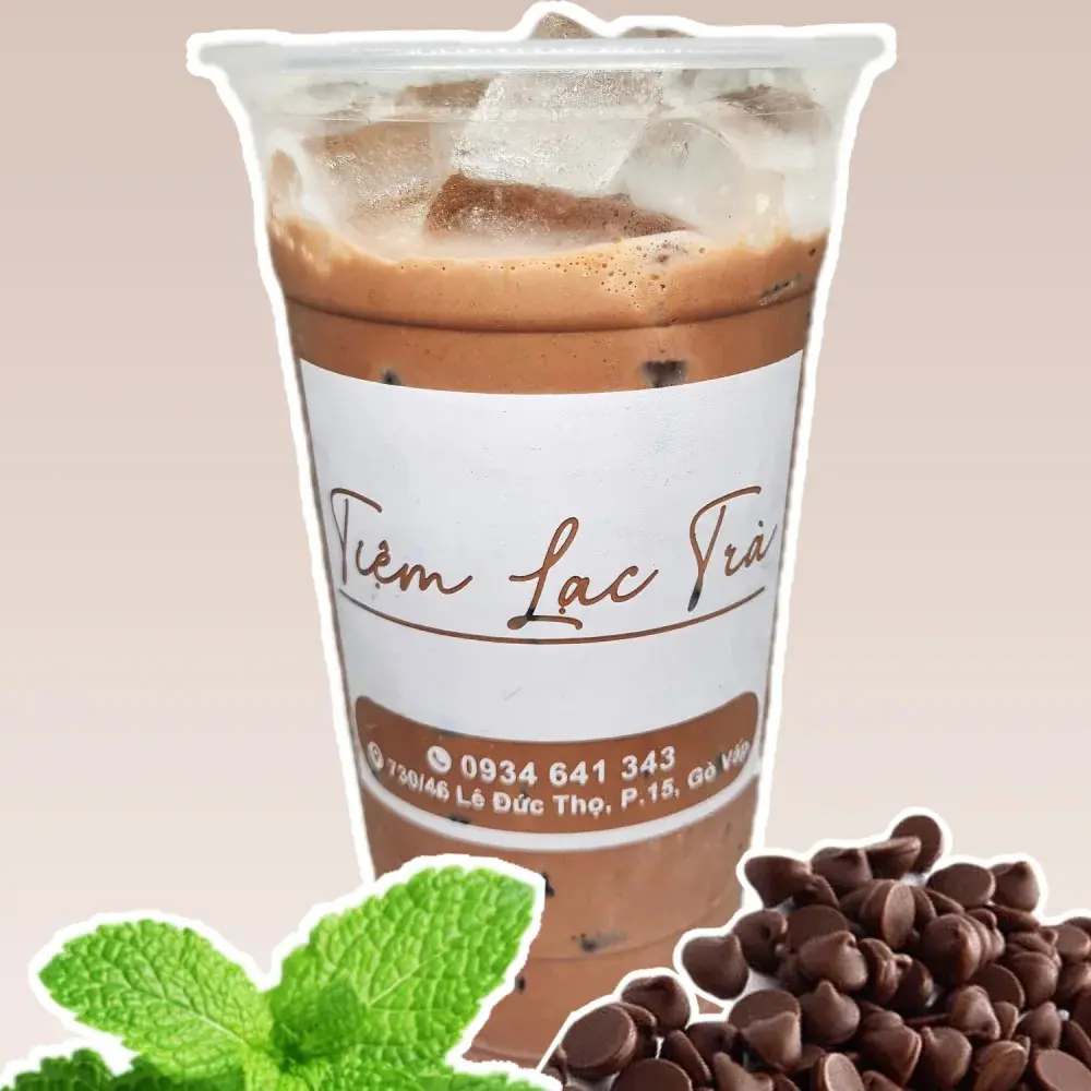Hình ảnh Trà sữa choco - bạc hà size L