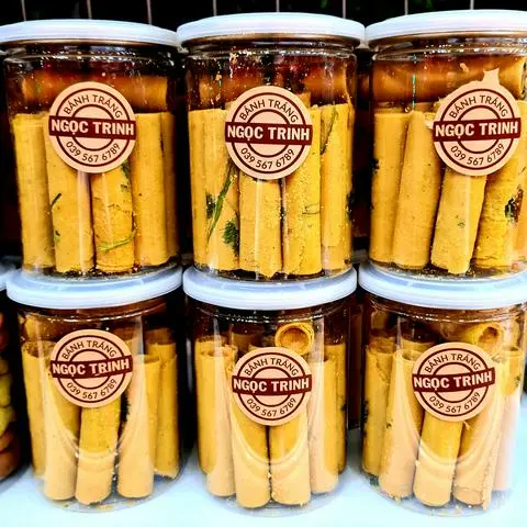 Hình ảnh Bánh ống ngò đậu phộng