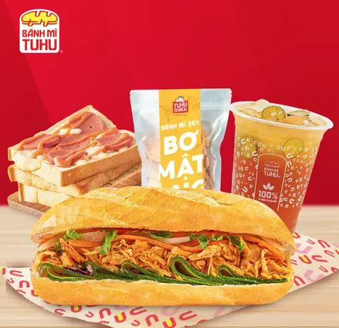 Hình ảnh Combo bánh mì tuhu bữa chính - món ăn kèm